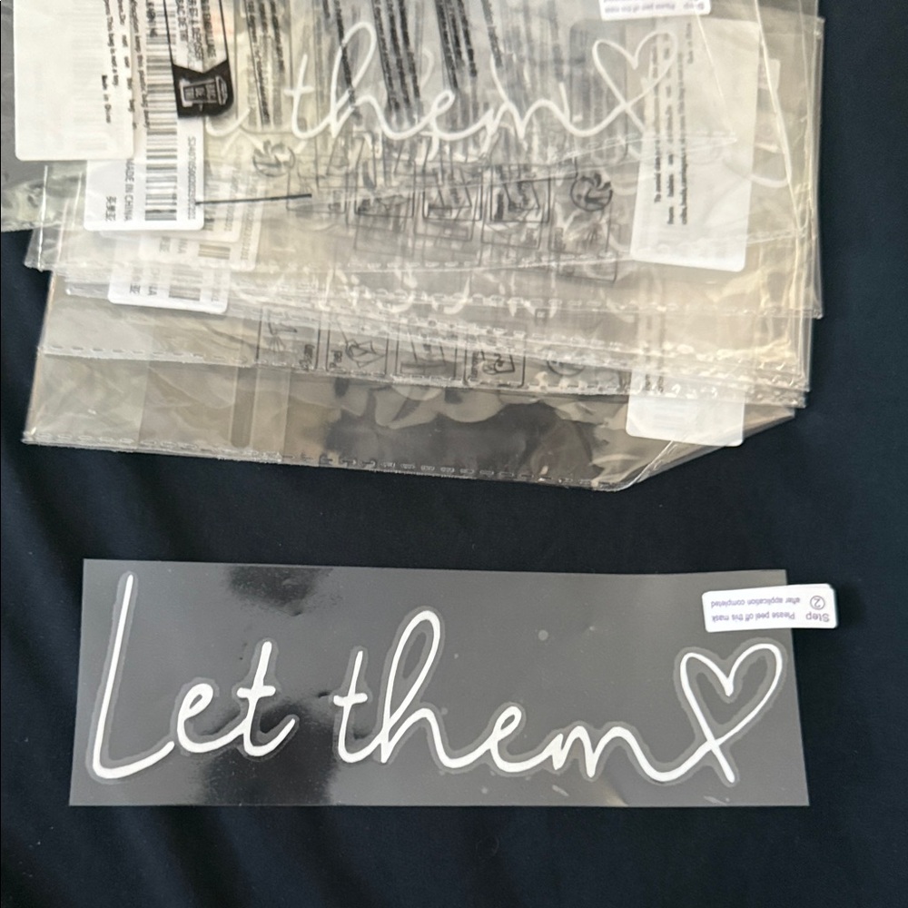 Clear 'Let Them' Decal Sticker
